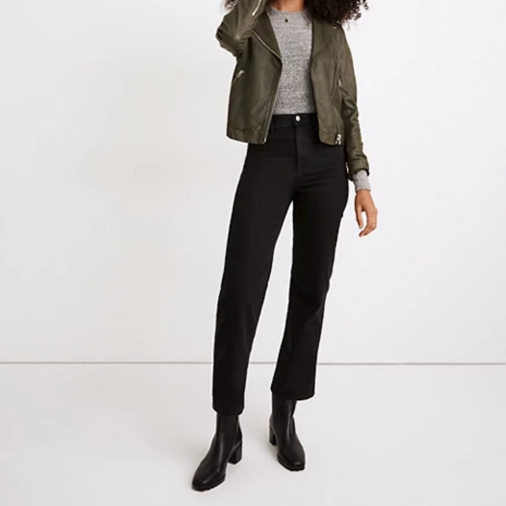 Madewell Slim Wide Leg Crop Jeans in Lunar Wash - Size 28